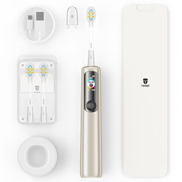 imask 3 Pro Electric Toothbrush (Champagne Gold) - Image 6